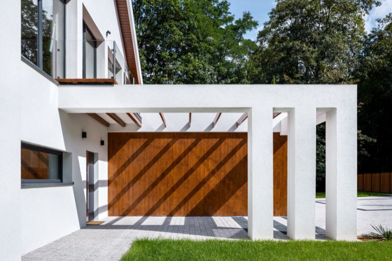 Freestanding steel carport installed at an Ipswich home
